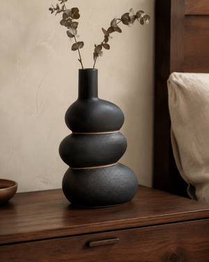 Briarstone Charcoal Pebble Vase