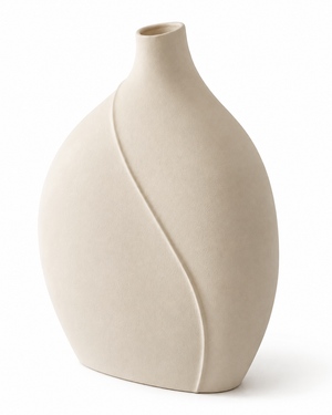 Briarstone Ivory Crescent Vase