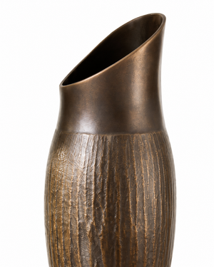 Briarstone Aged Bronze Fold Vase