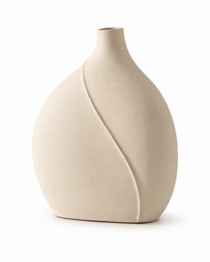 Briarstone Ivory Crescent Vase