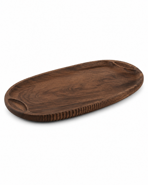 Briarstone Carved Walnut Tray