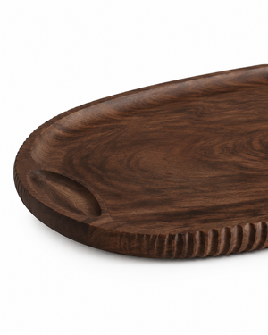 Briarstone Carved Walnut Tray